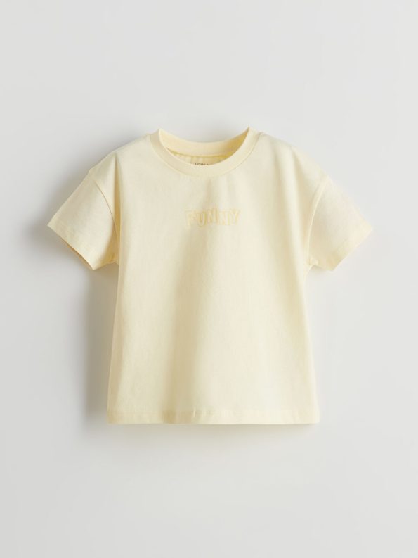 LCW Baby Yellow Basic Baby Boys T-Shirt and Shorts Set