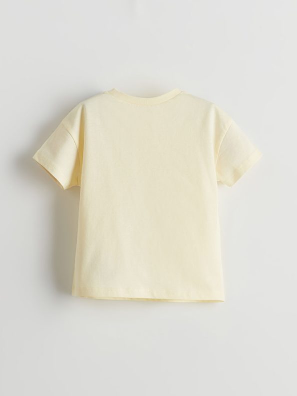 LCW Baby Yellow Basic Baby Boys T-Shirt and Shorts Set
