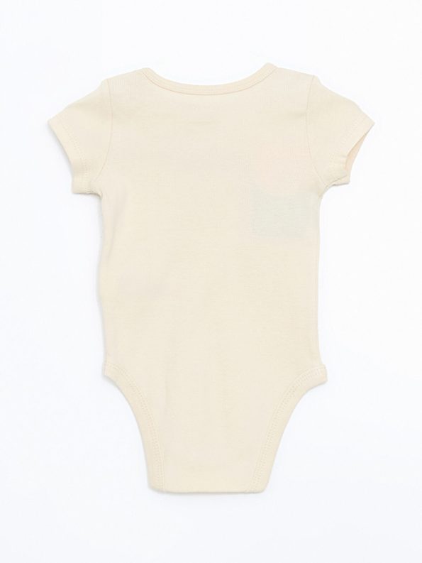 LCW ECO Pink Printed Baby Boy Bodysuit