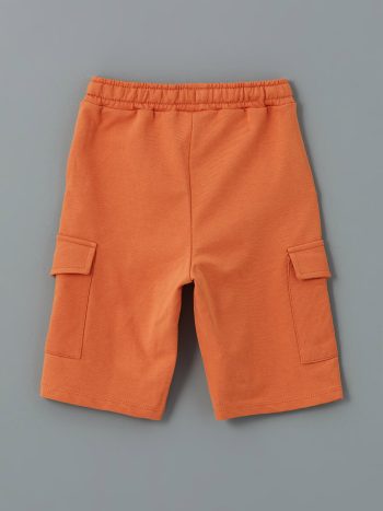 LCW Kids Orange Elastic Waist Pocket Boys Shorts