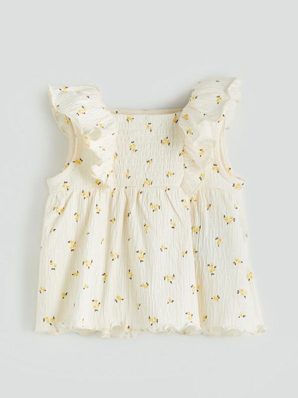 Floral Peter Pan Collar Baby Girl Dress