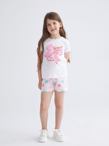 Elsa Print Bicycle Neck Dress for Girls