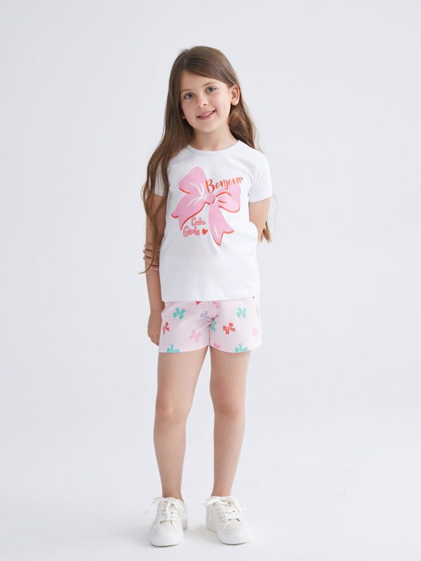 Elsa Print Bicycle Neck Dress for Girls