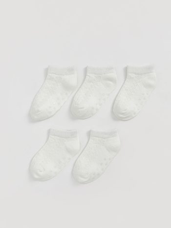 Basic Baby Girl Sock Booties Set