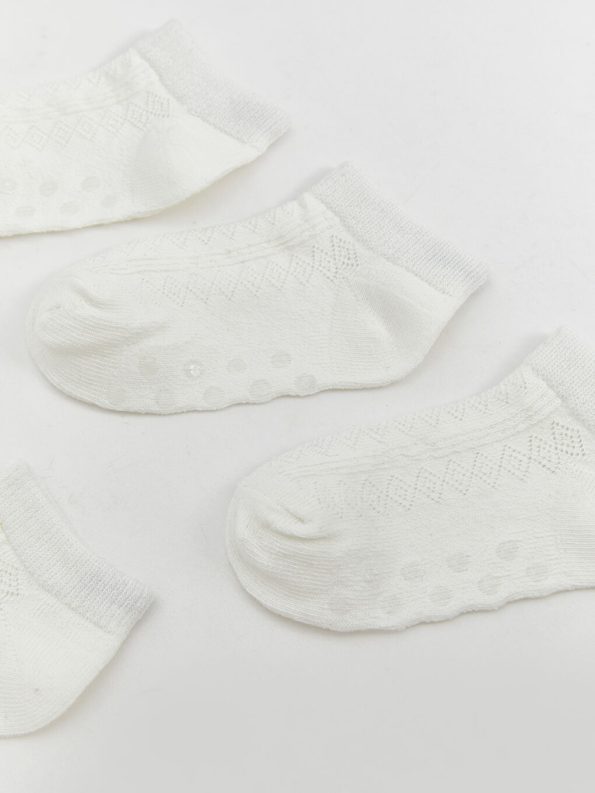 Basic Baby Girl Sock Booties Set