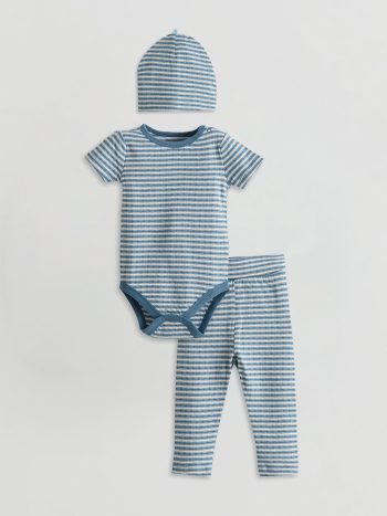 LCW Baby Ecru Organic Cotton Hospital Set for Boys