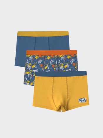 Printed Boys' Boxer Shorts Set of 3