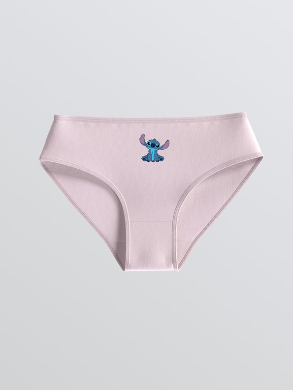 LCW Kids Pink Stitch and Angel Printed Girls' Underwear Set