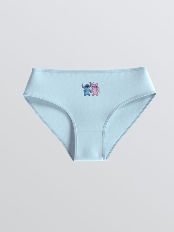 LCW Kids Pink Stitch and Angel Printed Girls' Underwear Set
