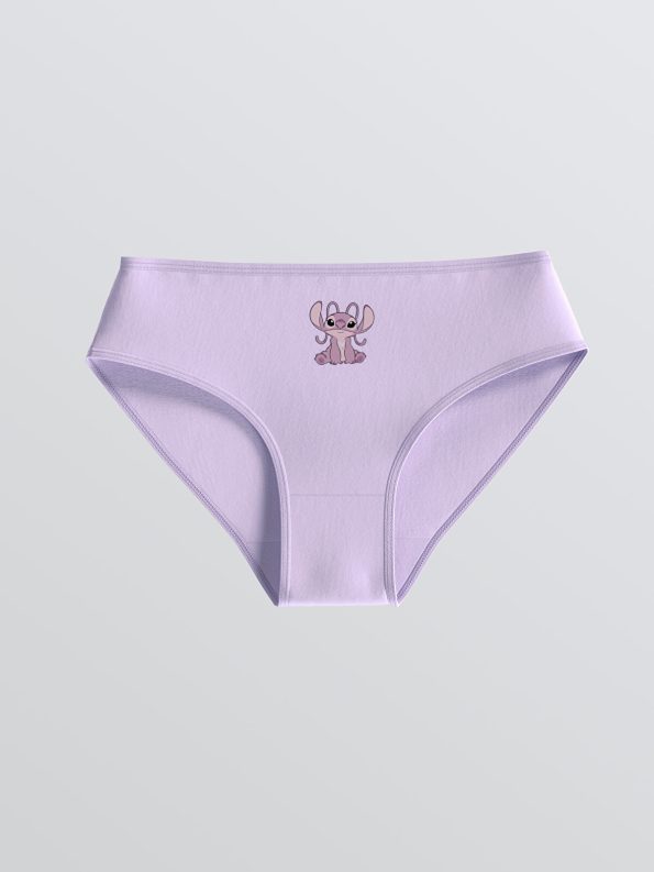 LCW Kids Pink Stitch and Angel Printed Girls' Underwear Set