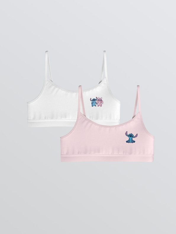 Printed Girls' Crop Top Set