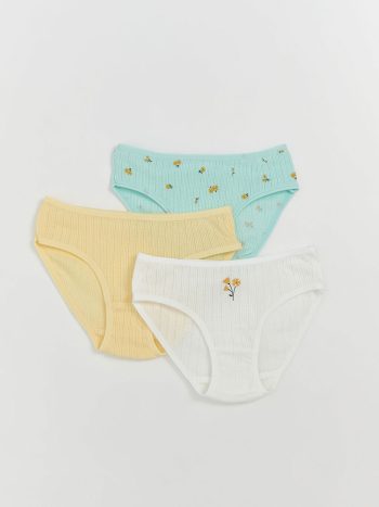 Girls' Elastic Waistband Underwear Set of 3