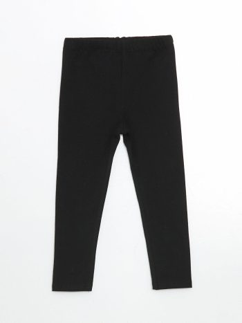 LCW ECO Black Elastic Waist Basic Girls Leggings