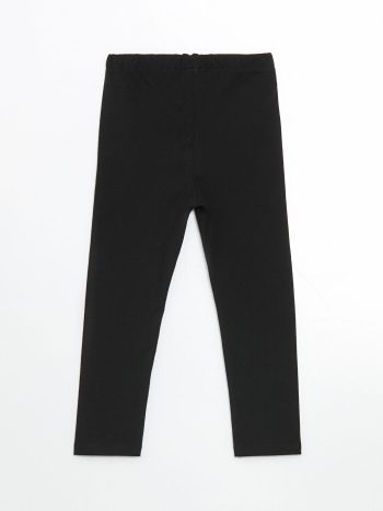 LCW ECO Black Elastic Waist Basic Girls Leggings