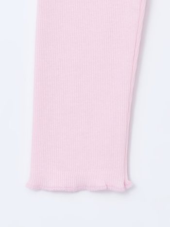 LCW ECO Pink Elastic Waist Basic Girl's Leggings