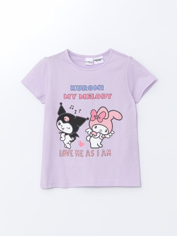Bicycle Neck Barbie Printed Dress for Girls