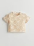 Girls' Crew Neck Slogan Printed T-Shirt