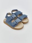 LCW STEPS Blue Double Strap Velcro Baby Sandals