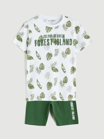 Boys' Crew Neck T-Shirt and Shorts Set