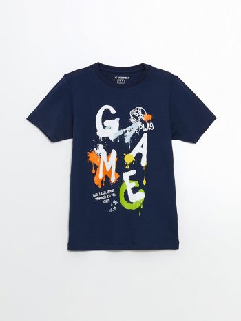 Boys' Minecraft Print Crew Neck T-Shirt