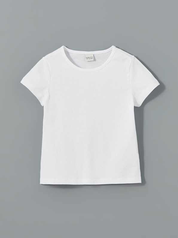 Girls' Bicycle Neck T-Shirt and Leggings Set