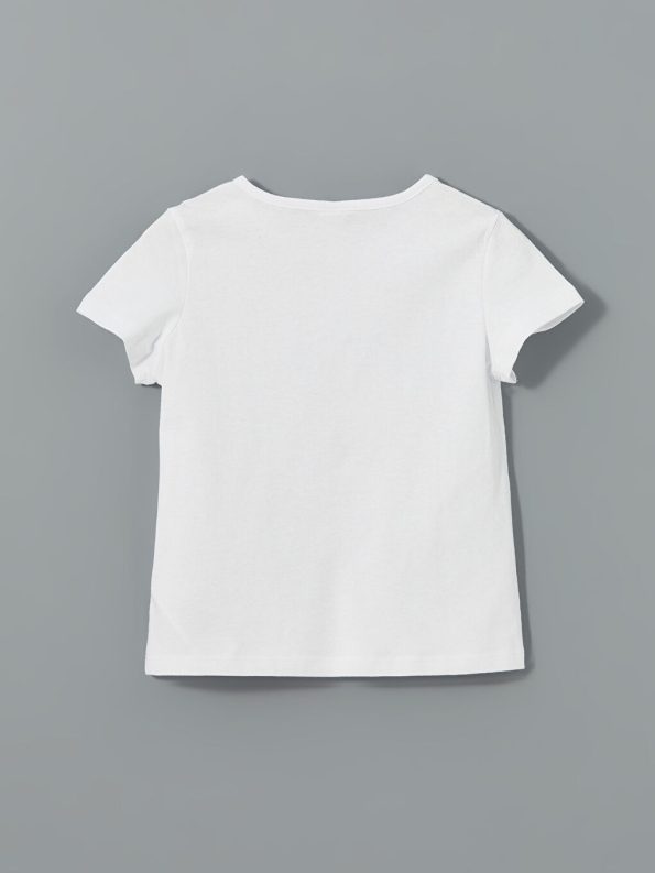Girls' Bicycle Neck T-Shirt and Leggings Set