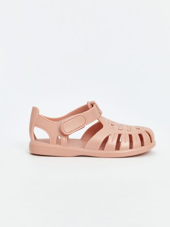 LCW STEPS Pink Velcro Baby Girl Beach Sandals