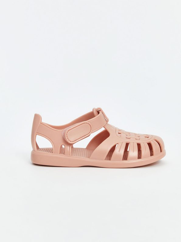 LCW STEPS Pink Velcro Baby Girl Beach Sandals