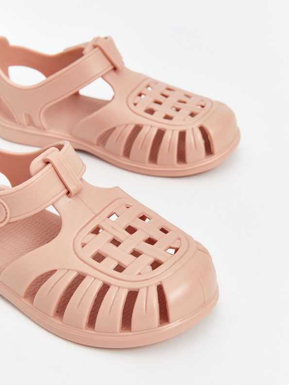 LCW STEPS Pink Velcro Baby Girl Beach Sandals