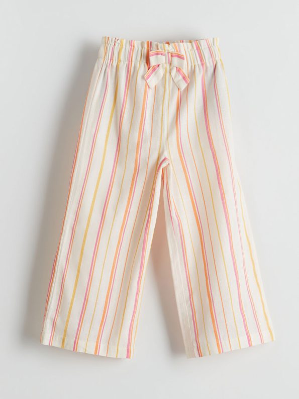 Elastic Waistband Girls' Short Leggings Set of 2