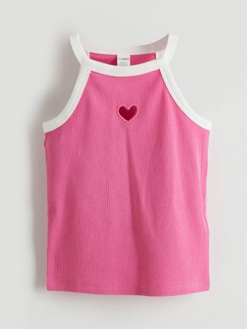 LCW Kids Fuchsia Halter Neck Girls' Tank Top Set