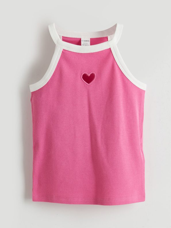 LCW Kids Fuchsia Halter Neck Girls' Tank Top Set