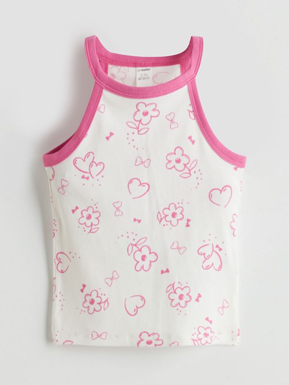 LCW Kids Fuchsia Halter Neck Girls' Tank Top Set