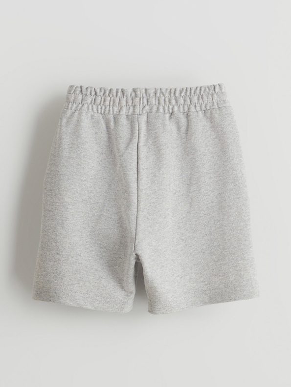 LCW ECO Gray Elastic Waist Printed Baby Boy Shorts