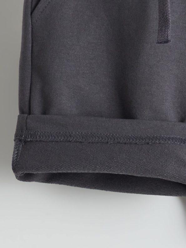 LCW ECO Gray Elastic Waist Printed Baby Boy Shorts