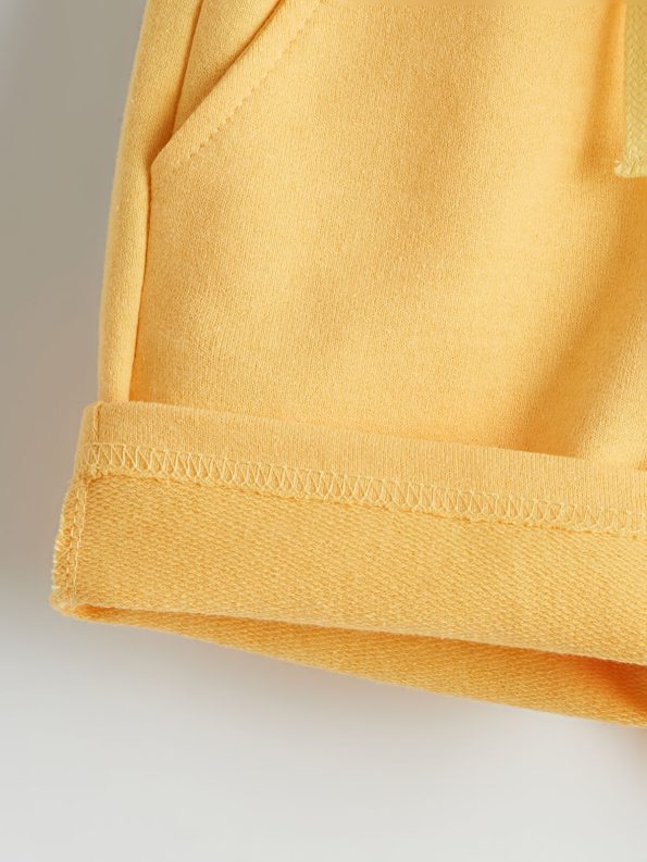 LCW ECO Yellow Elastic Waist Printed Boys' Shorts