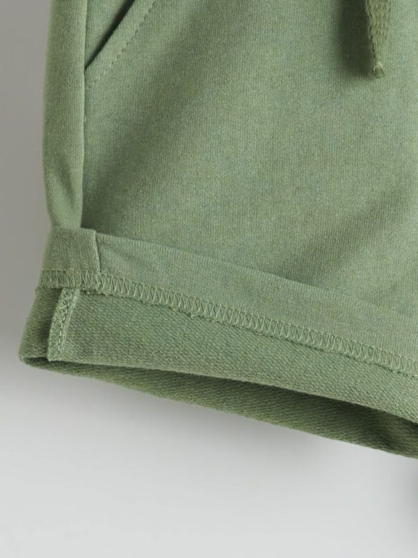 LCW ECO Green Elastic Waist Printed Boys Shorts