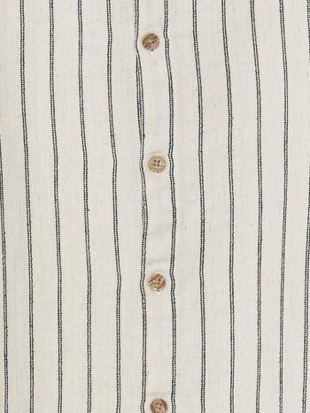 LCW ECO Beige Striped Short Sleeve Shirt for Boys