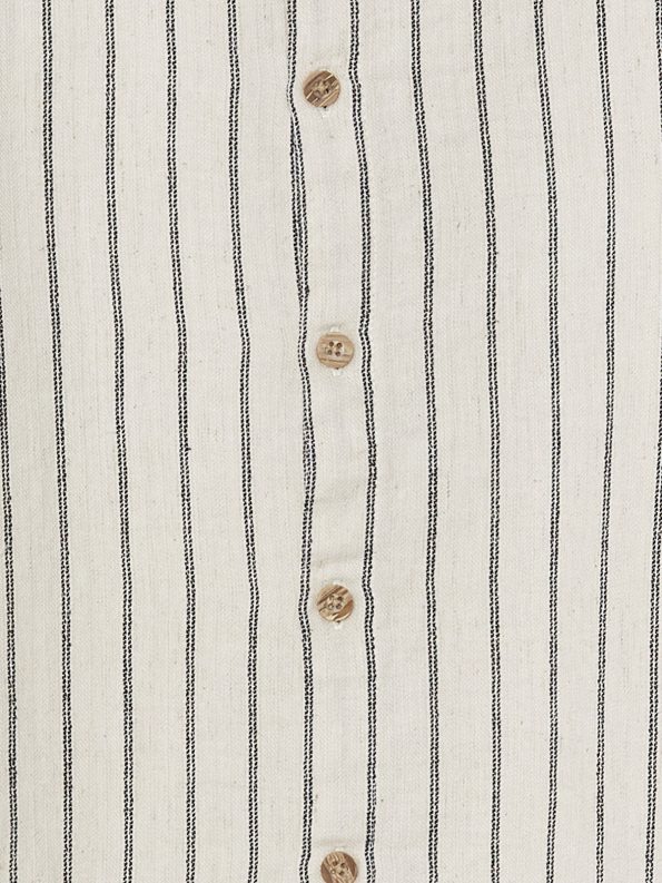 LCW ECO Beige Striped Short Sleeve Shirt for Boys