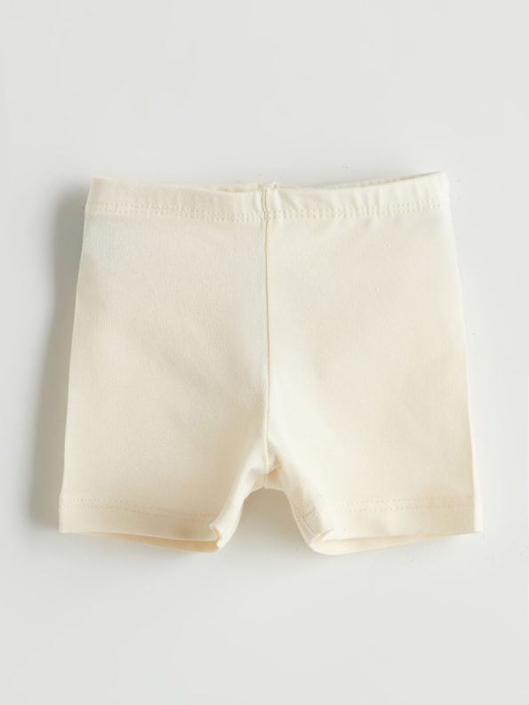 LCW Baby Pink Elastic Waistband Shorts for Girls - Set of 2