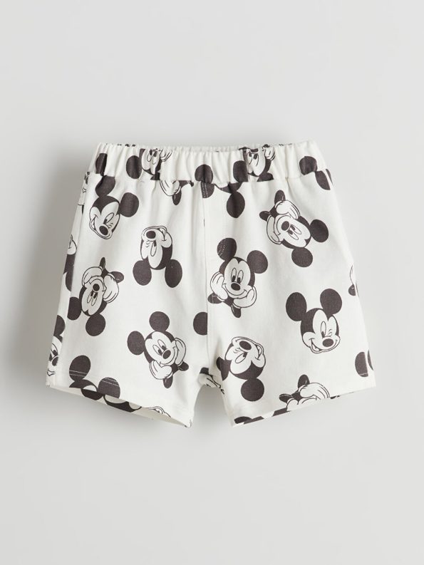 LCW Baby Green Mickey Mouse Printed Boys' Shorts Set
