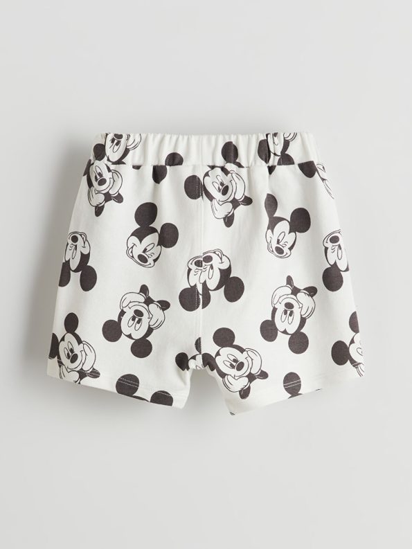 LCW Baby Green Mickey Mouse Printed Boys' Shorts Set