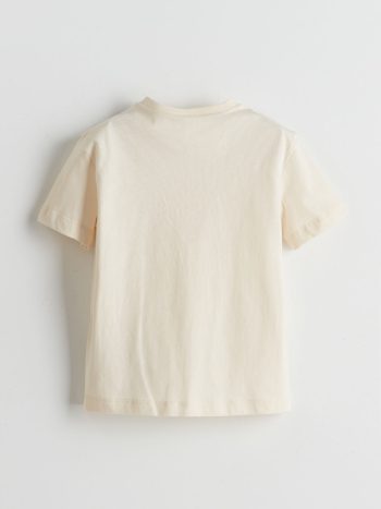 LCW ECO Beige Crab Print Boys' T-Shirt