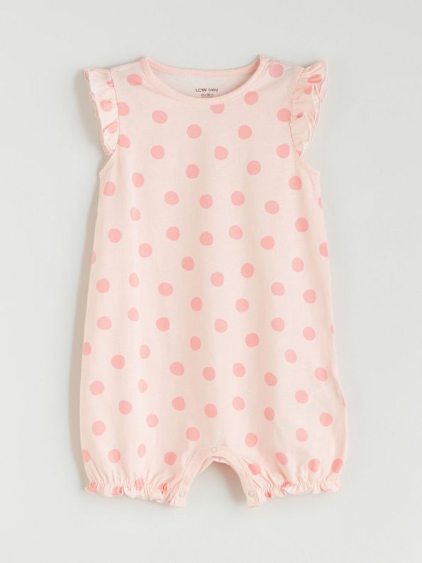 Girls' Cotton Jersey Bicycle Neck Romper