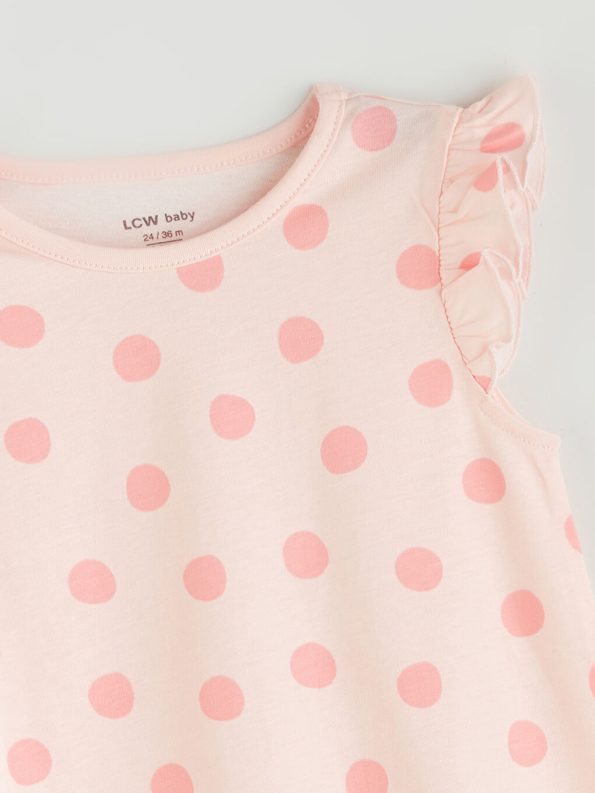 Girls' Cotton Jersey Bicycle Neck Romper