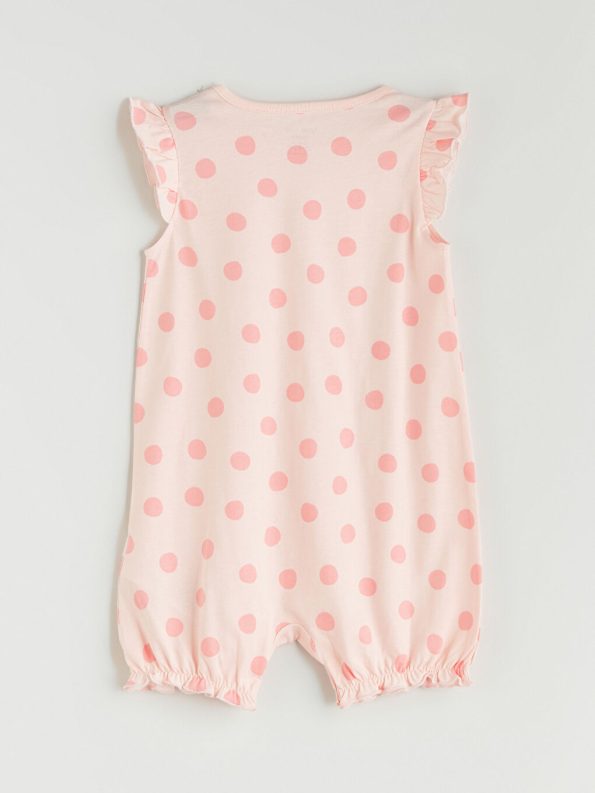 Girls' Cotton Jersey Bicycle Neck Romper