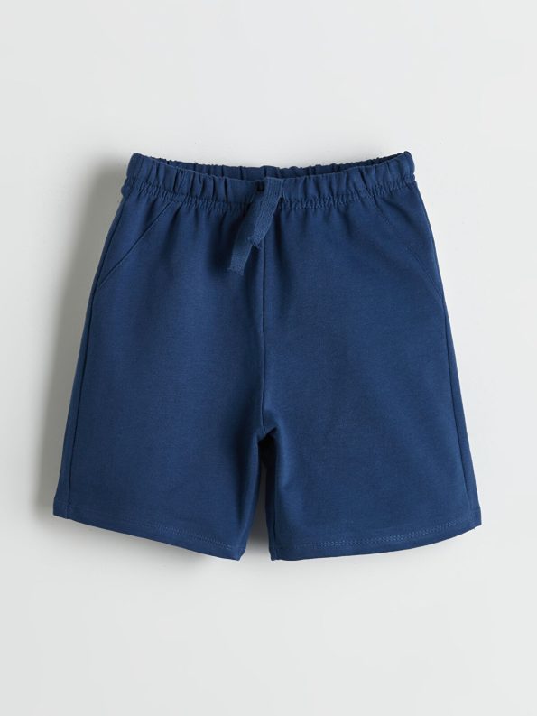 LCW Kids Gray Elastic Waist Boys' Shorts Set