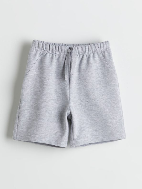 LCW Kids Gray Elastic Waist Boys' Shorts Set