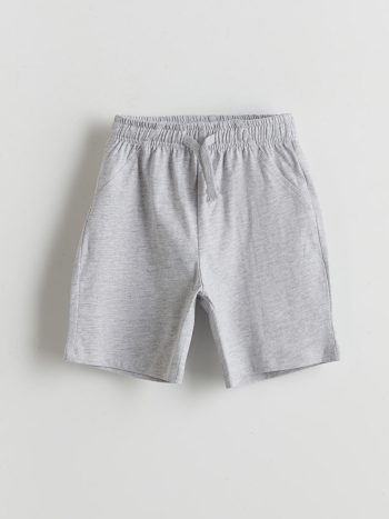 LCW Kids Dark Gray Elastic Waist Boys' Shorts - Set of 2