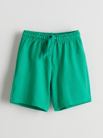 LCW Kids Beige Elastic Waist Boys' Shorts Set